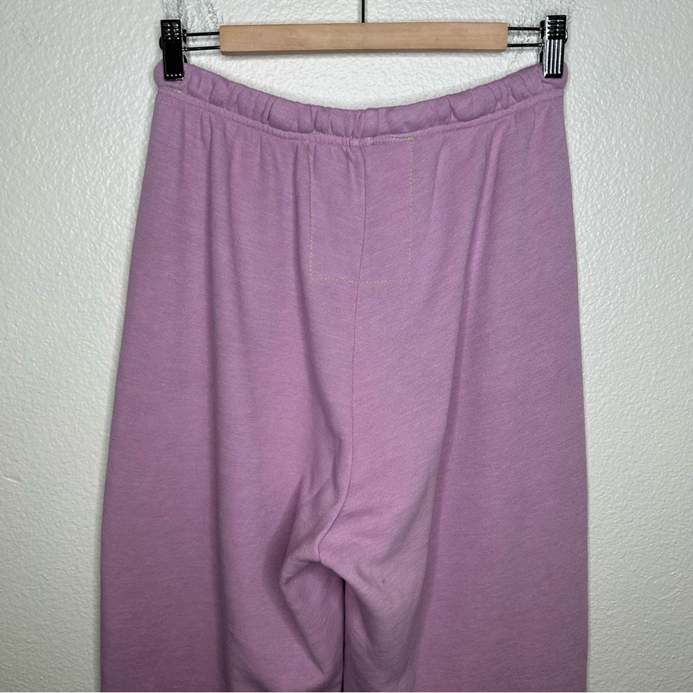 Aviator Nation Rainbow Heart Stitch Sweatpants Mauve large - Picture 11 of 15
